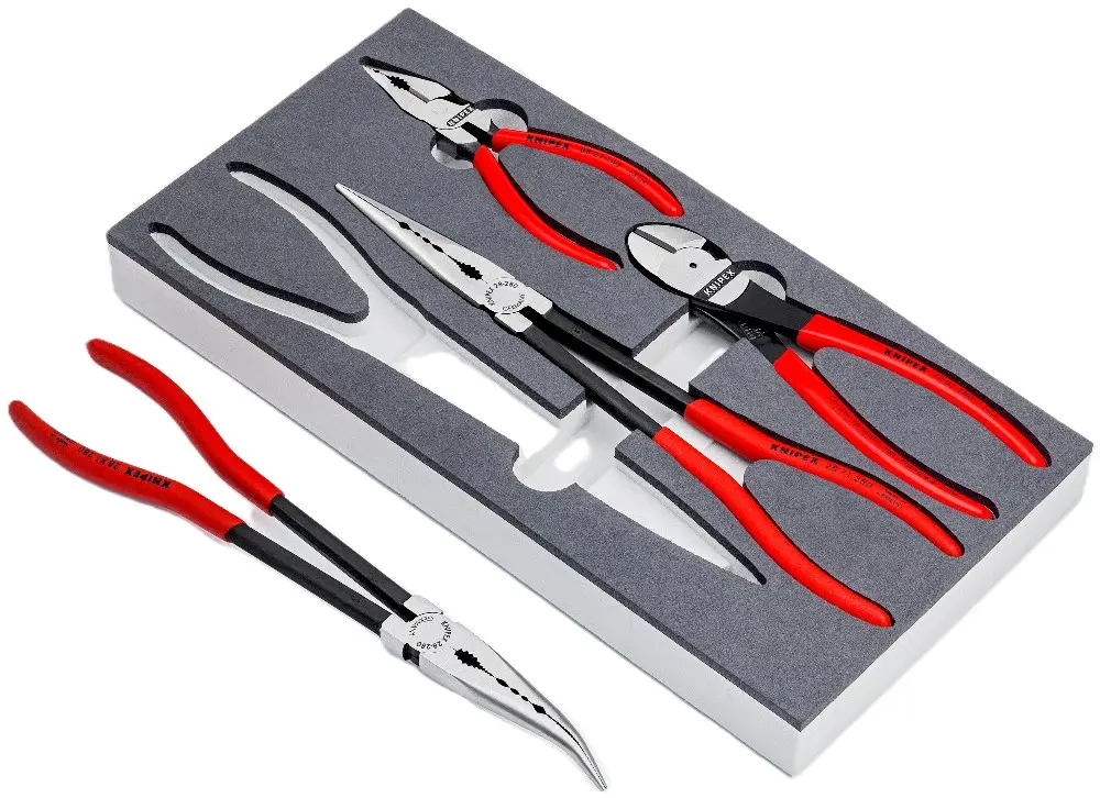Pěnová vložka KNIPEX pro dílenský vozík Detail pěnové vložky KNIPEX