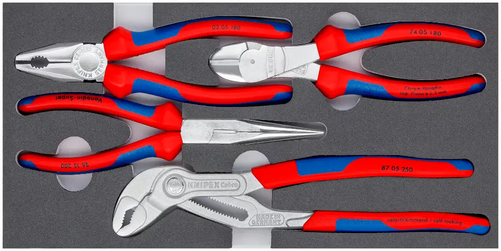 Sada kleští KNIPEX v pěnové vložce