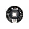 Kotouč lamelový korundový 125 x 22,2 mm vypouklý brusný P100 - YT-83295