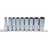 Sada nástrčných hlavic 1/2", dvanáctihran, 10 - 24 mm, 9 ks, BGS 5253