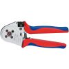 Čtyřtrnové krimpovací kleště pro soustružené kontakty chromované 230 mm  - 975265