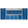 Kvalitní PROFI BLUE dílenský nábytek - 4535 x 2000 x 495 mm - MTGS1300A3