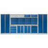 Kvalitní PROFI BLUE dílenský nábytek - 4535 x 2000 x 495 mm - MTGS1300AA1