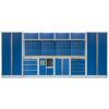 Kvalitní PROFI BLUE dílenský nábytek - 4535 x 495 x 2000 mm - MTGS1301AE