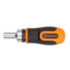 Mini ráčnový šroubovák 115 mm s bity, 6 ks - TC900063