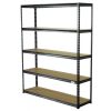 Policový regál PREMIUM, 5 polic - 1500 x 410 x 1830 mm - AH011
