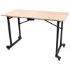 Pojízdný skládací stůl do dílny, 1400 x 650 x 900 mm, nosnost 150 kg