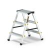 Hliníkové schůdky oboustranné, 2x3 stupně, 2,2 m, max. zátěž 150 kg