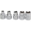 Trojhranné nástrčné klíče 1/2", M5 - M12, 5 ks - B8608