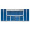 Kvalitní PROFI BLUE dílenský nábytek - 4535 x 2000 x 495 mm - MTGS1300AO
