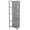 Kovový regál s děrovanou deskou, 680 x 458 x 2000 mm - MTJA680
