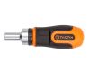 Mini ráčnový šroubovák 115 mm s bity, 6 ks - TC900063