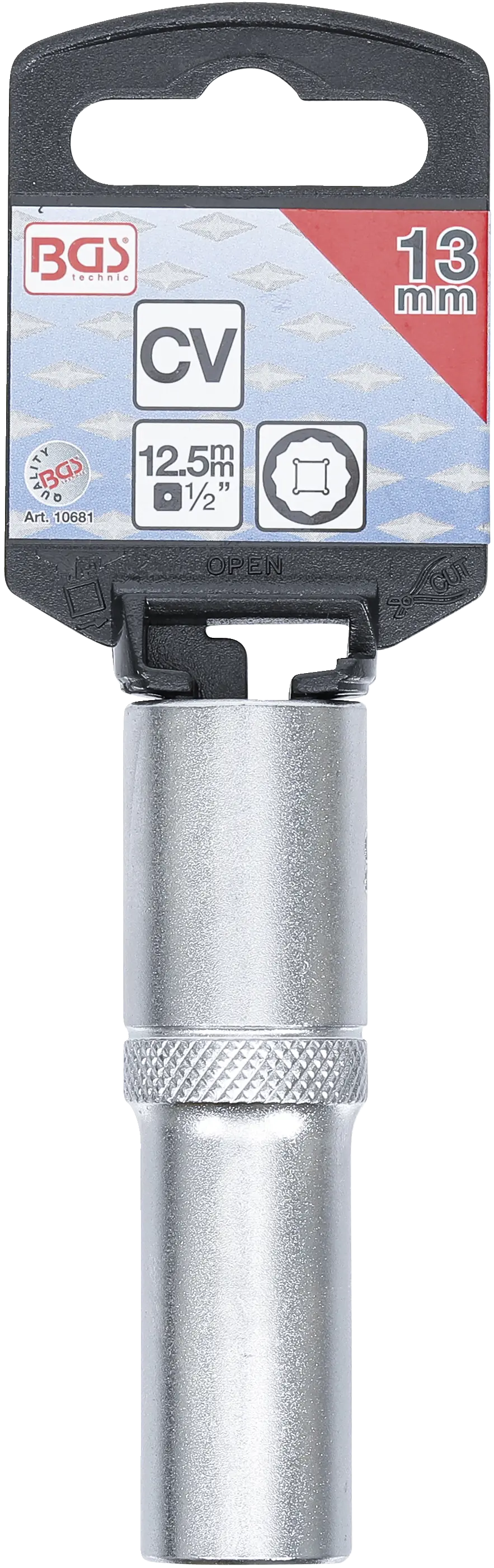 BGS nástrčná hlavice balení Balení nástrčné hlavice BGS 13 mm