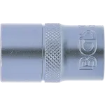 Boční pohled na nástrčný klíč 1/2, 15 mm s matným chromovaným povrchem – B10635