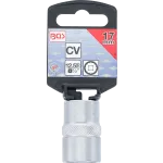 Nástrčný klíč BGS 17 mm v balení s etiketou a označením CV a 1/2 – B10637