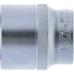 Boční pohled na nástrčný klíč 1/2, 30 mm s matným chromovaným povrchem – B10646