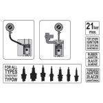 Měřící přístroj kompresního tlaku (sada) - YT-7302