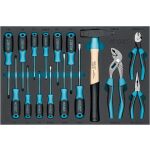 Sada šroubováků, kladivo a kleště v pěnové výplni - Hazet 176N-7- HA269754