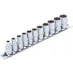 Sada 11 ks šestihranných nástrčných hlavic BGS na kovové liště - BGS B2433