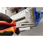Prodloužené rovné půlkulaté kleště 160mm VDE (1000V) - YT-21154