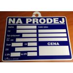 Štítek plastový \