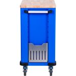 Pravý bok dílenského vozíku BGS s držákem na spreje a madlem – B4238