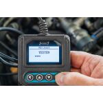 Hazet tester baterií během testování baterie s textem na LCD displeji - HA264629