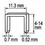 Spona do sešívačky 14 x 11,2 mm 1000 ks - YT-7055