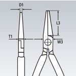 Rovné kulaté kleště 160 mm Knipex - 2202160