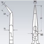 Zahnuté půlkulaté kleště 160 mm Knipex s dlouhými čelistmi - 3121160