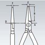 Rovné ploché kleště 125 mm Knipex - 3721125