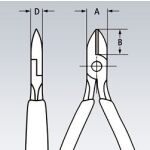 Boční štípací kleště 125 mm  - 7622125