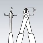Boční štípací kleště Electronic Super Knips ® brunýrované 125 mm  - 7881125