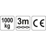 Řetězový kladkostroj 1t - YT-58951