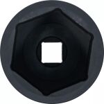 Kovaná šestihraná hlavice s čtyřhranem 25 mm a otvorem klíče 90 mm - B5890