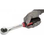 Detail ergonomické rukojeti ráčny VIGOR s protiskluzovým povrchem – V5437