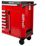 Široký dílenský vozík s boční děrovanou deskou - AH470071