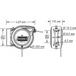 Samonavíjecí prodlužovací kabel (buben) 20m 9040D-2.5 HAZET - HA214631