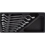 Sada očkových zahnutých klíčů, 8 dílů v plastové výplni - H14019D