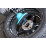 Čistič přírub ráfků kol + 1ks brusný kotouč 160mm HAZET - HA218387