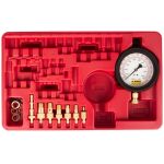 Sada pro kontrolu vstřikování paliva, manometr a adaptéry v červeném kufříku - LIATP2090