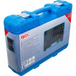 Plastový kufr BGS 1/2 s etiketou a popisem obsahu sady BGS 7280 – B7280
