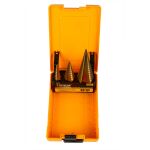 Stupňovitý vrták v sadě 3 ks v boxu - HT501044