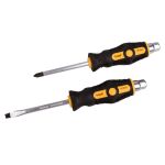 Sada úderových šroubováků 10 ks, magnetické hroty - HT241110