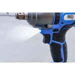 Boční pohled na aku rázový utahovák BGS s LED osvětlením a Softgrip rukojetí – B7392