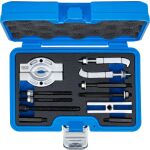 Přehledně uspořádaná sada stahováků BGS v pěnové výstelce kufru – B74569