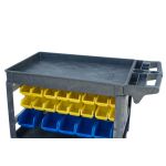 Dílenský vozík s boxy 950 x 650 x 855 mm, 42 boxů - PSB9565