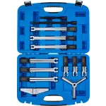 Přehledně uložené díly stahováků s dvou i tříramennými adaptéry – B7760
