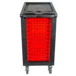 Červený pojízdný vozík s děrovanou deskou AHProfi - H14019CAR