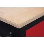 Vozík na nářadí s dřevěnou pracovní deskou - TBRG6810